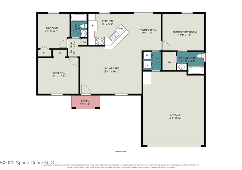 3 bedroom Single Family Residence at 254 Aviation Avenue, Port Malabar Unit 7, Palm Bay — photo 2