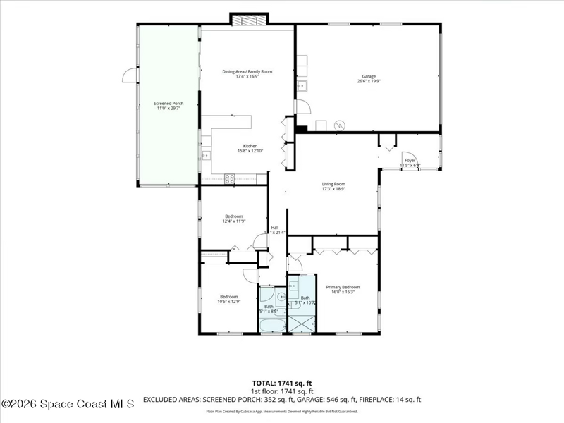 3 bedroom Single Family Residence at 255 N Marco Way, Villa Del Mar Sec 4, Satellite Beach — photo 2
