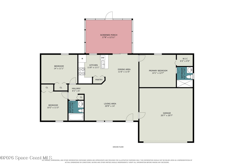 3 bedroom Single Family Residence at 1049 Buford Street, Port Malabar Unit 42, Palm Bay — photo 2
