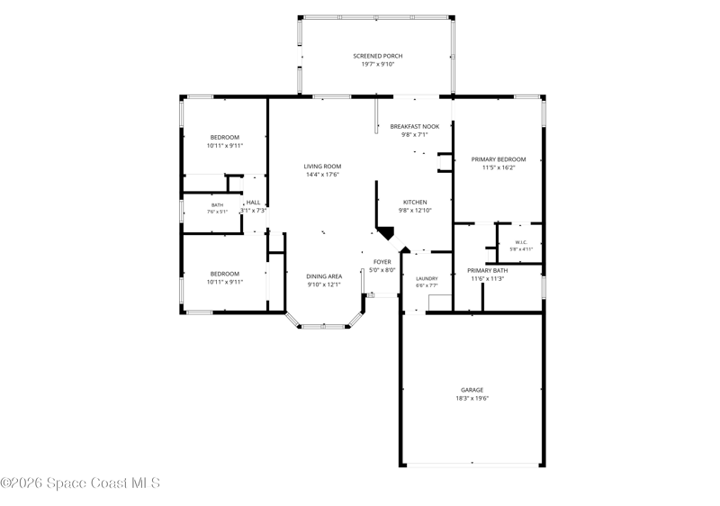 3 bedroom Single Family Residence at 1831 Ardmore Street, Port Malabar Unit 6, Palm Bay — photo 2