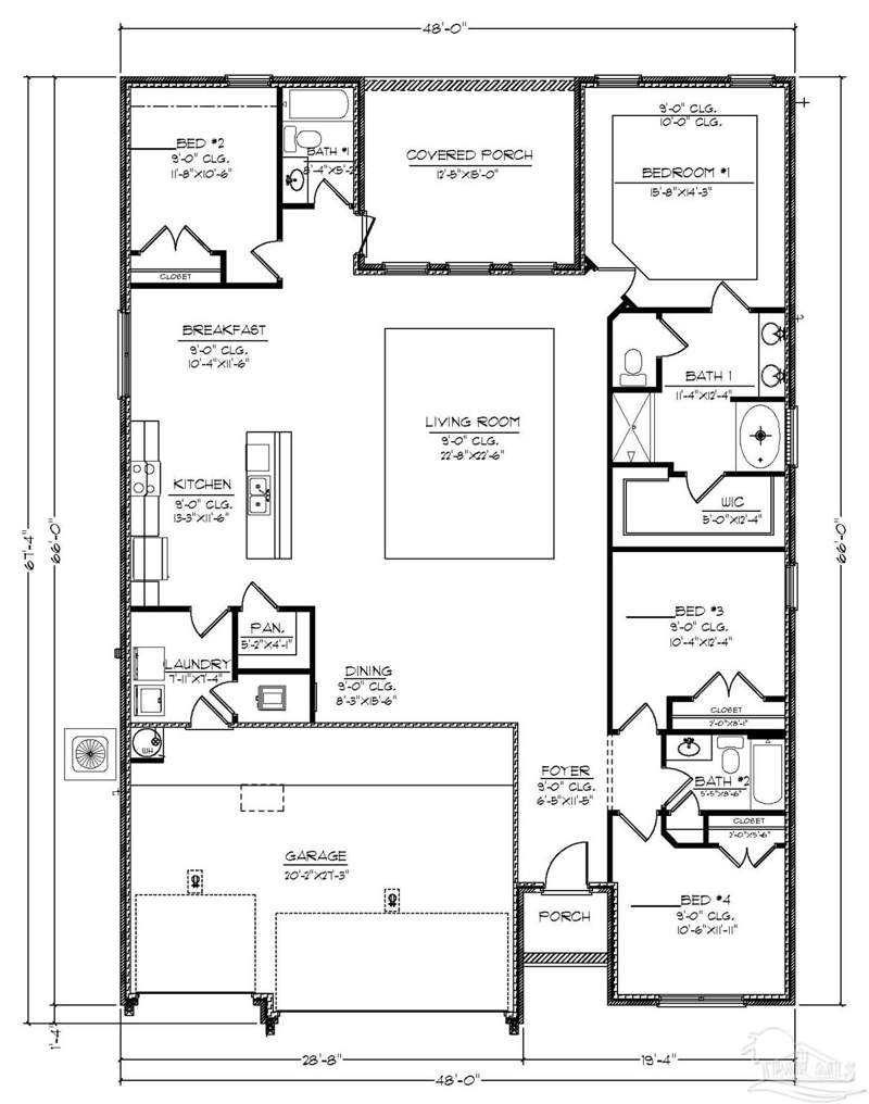4 bedroom Single Family Residence at 4892 Eider Rd, Lakes Of Woodbine, Pace — photo 2