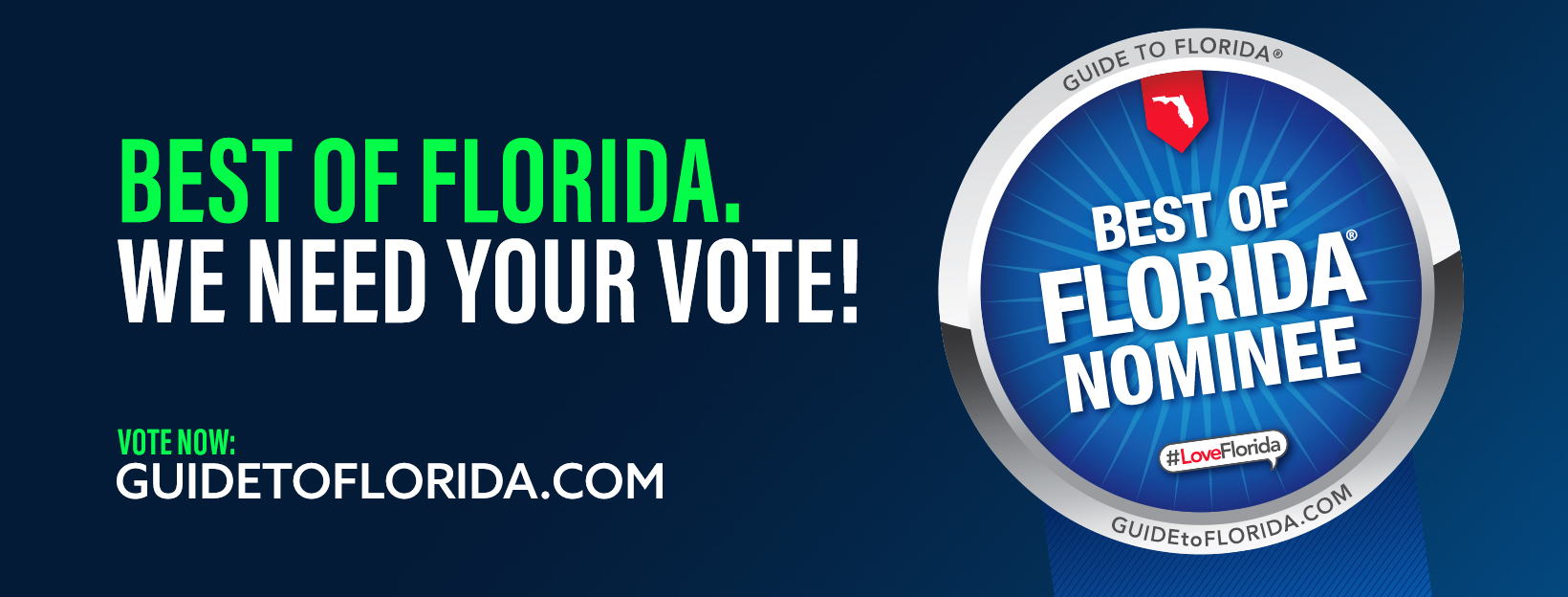 Best of Florida Nominee. Vote Now at GuideToFlorida.com
