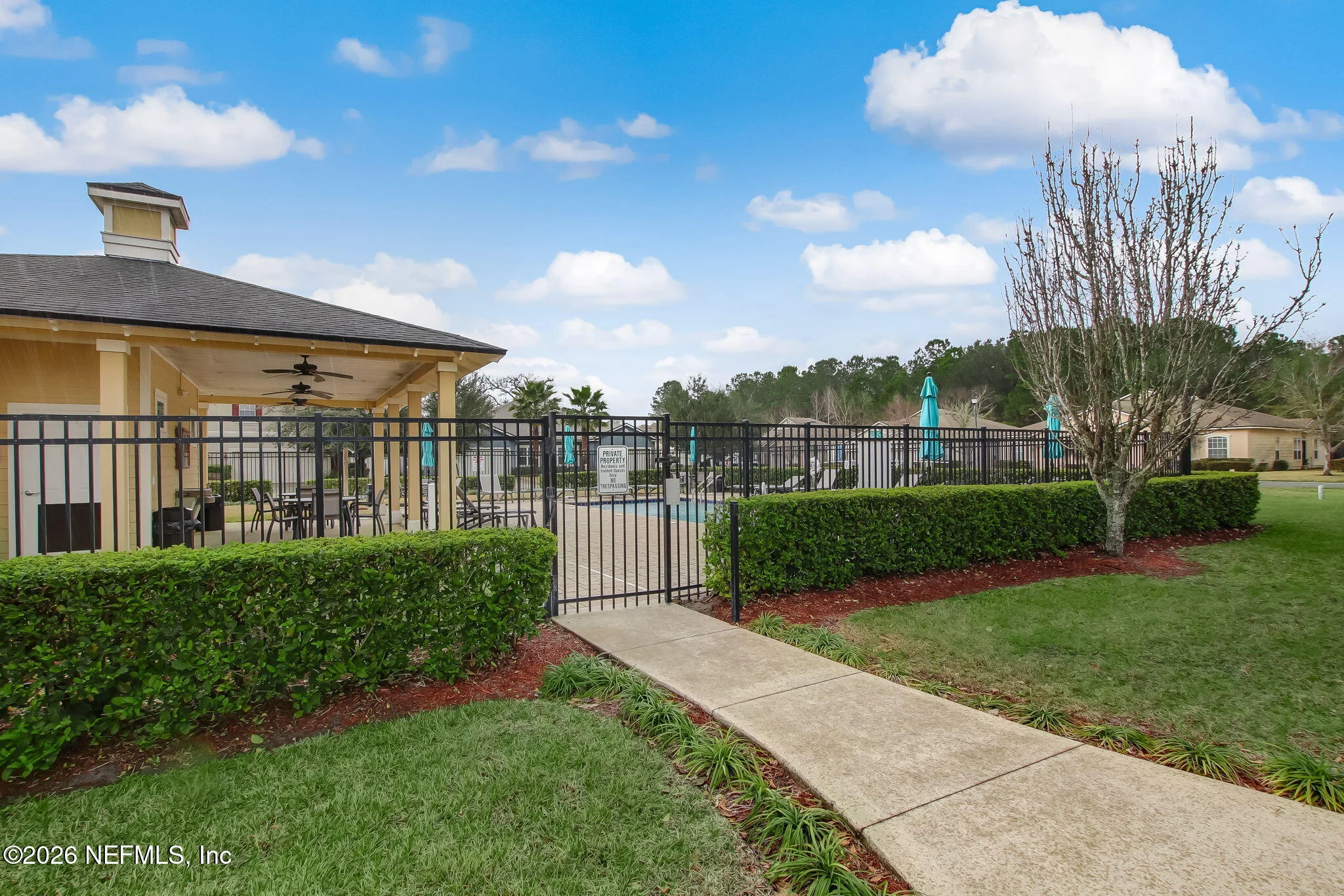 Gated entrance at Caney Branch Plantation