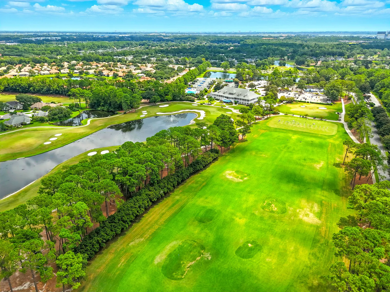 Homes along the fairways at Jacksonville Golf and Country Club