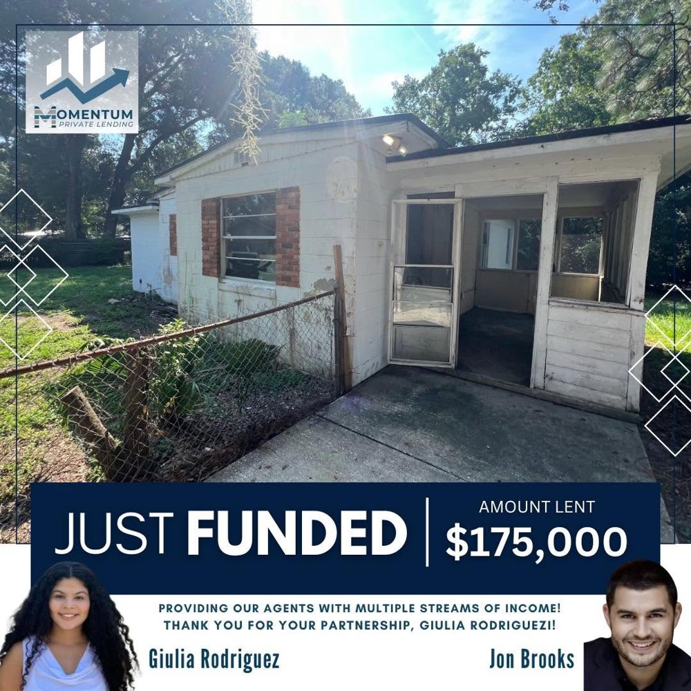 Distressed home funded at $175,000 in the Momentum network