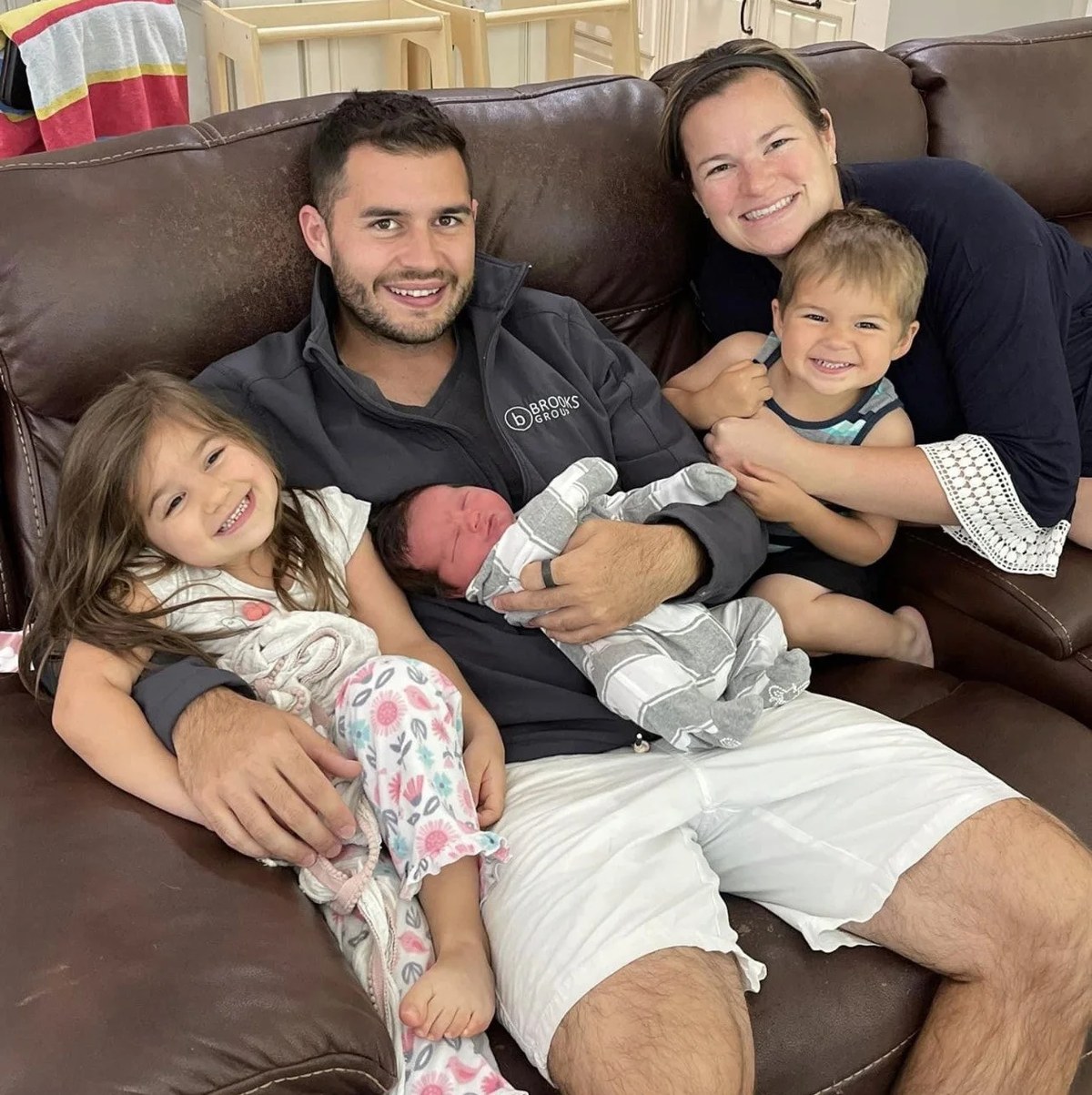 Jon and Brittany Brooks family — founders of Momentum Realty